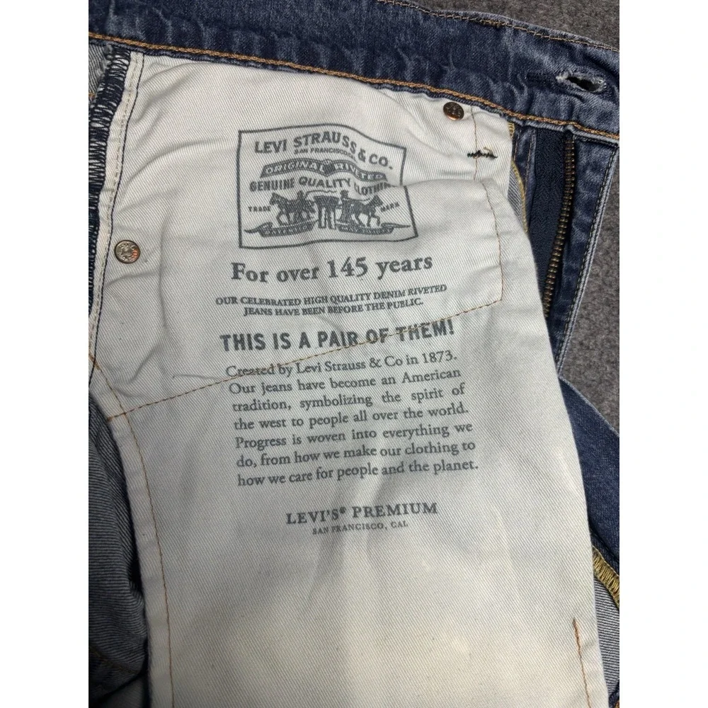 Levi's Premium 512 Big E Slim Taper Distressed Jeans Men 31x32